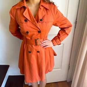 Skirted Trench Coat